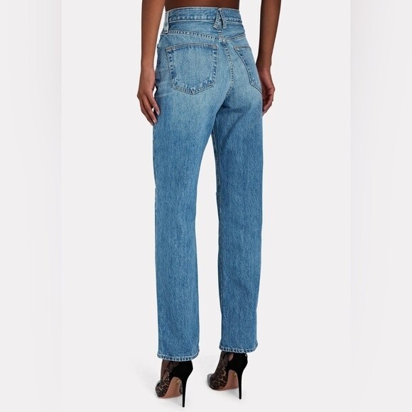 NEW SLVRLAKE London Rigid High- waist Straight-Leg Jeans size 30 - Picture 2 of 4